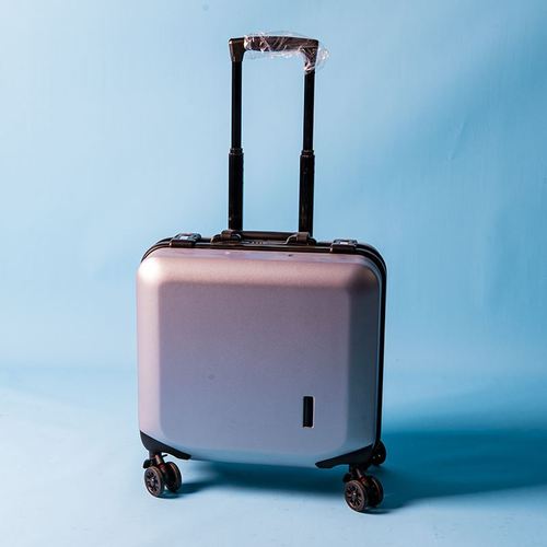 工厂销售时尚18寸登机箱锁扣铝框拉杆箱万向轮超轻潮流行李箱